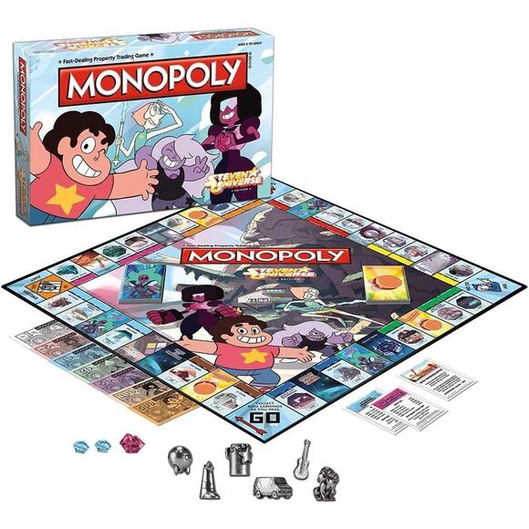 Monopoly Cartoon Network Steven Universe Board Game New Open Box Complete - Picture 1 of 8